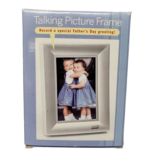 JCPenny's Talking Picture Vintage 3 1/2 x 5 Photo Frame Record Special Greetings - Picture 1 of 9
